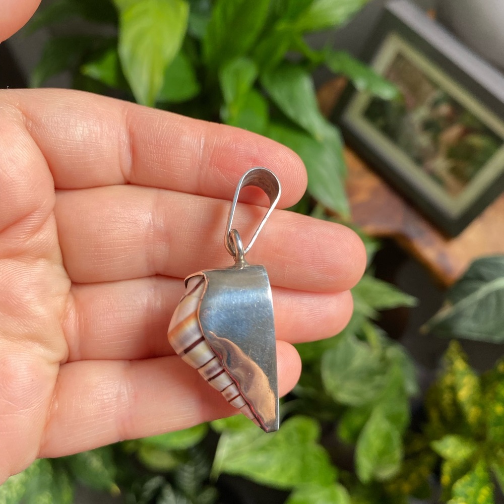 Shell Necklace Sterling Silver - Picture 3 of 4